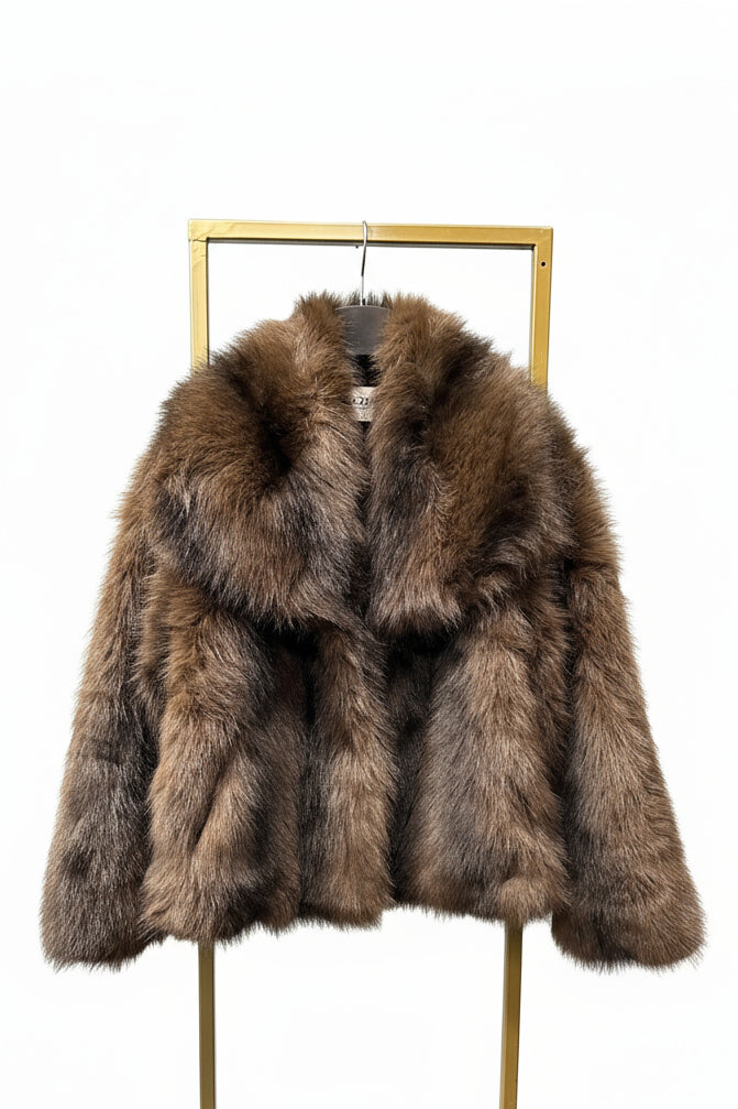 ECO PELICCIA MARRONE SCURO