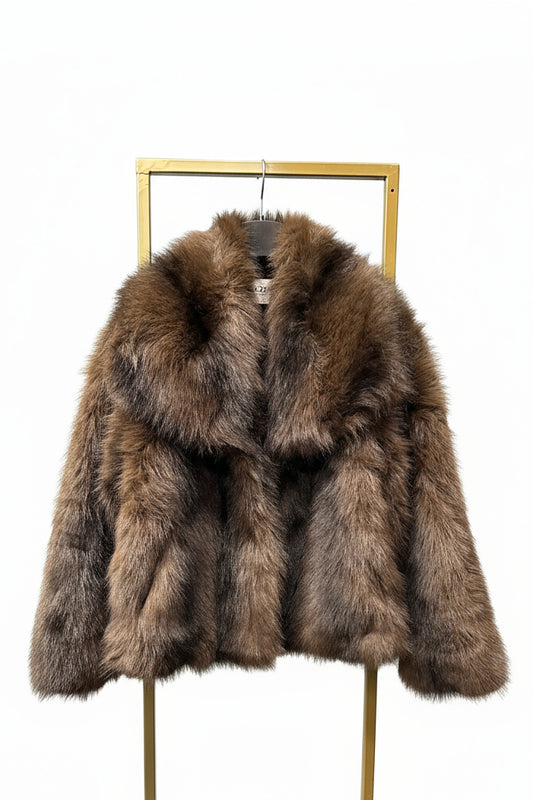 ECO PELICCIA MARRONE SCURO